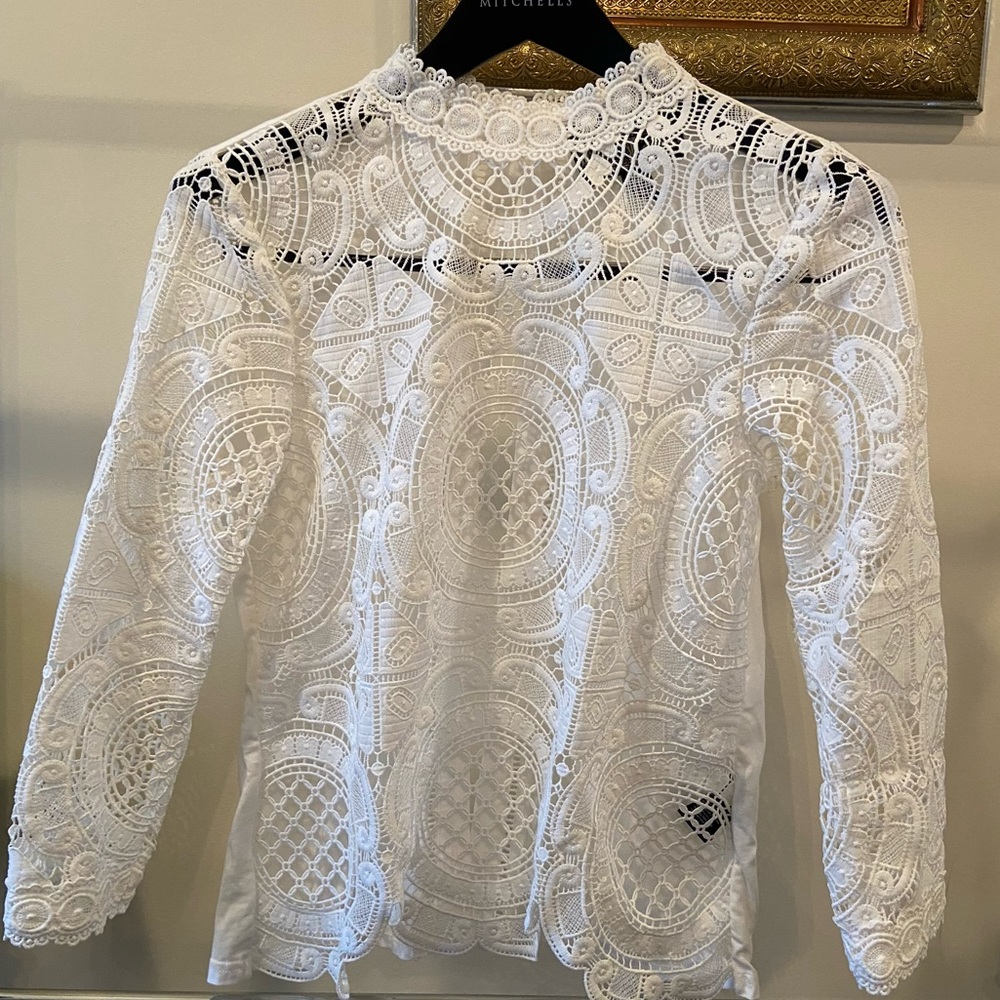 Romantic White Lacey Blouse